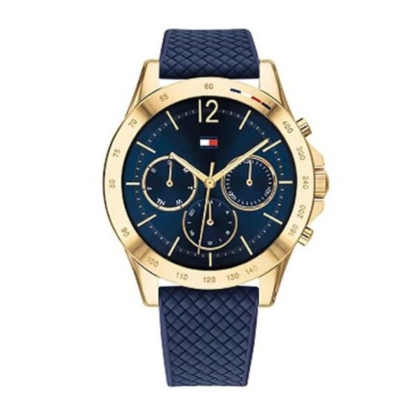 Tommy Hilfiger Women Silicone Haven Analog Blue Dial Watch-Th1782198, Band Color-Blue