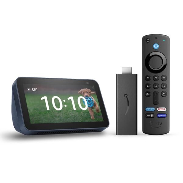 All New Echo Show 5-2nd Gen (Blue) combo with Fire TV Stick