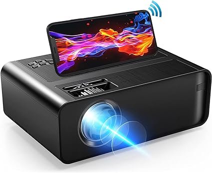 Mini Projector for iPhone, Xinteprid WiFi Movie Projector 2024 Upgrade 10000L with Synchronize Smartphone Screen, Portable Video Projector 1080P HD Supported 200" Compatible with Android/iOS/HDMI/USB