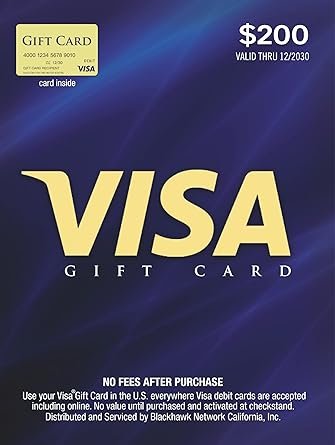 Visa $200 Gift Card