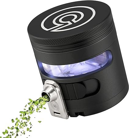 Tectonic9 MANUAL Grinder AUTOMATIC Dispenser Large 2.5" Aluminum Alloy (Black), for HOME & KITCHEN ONLY